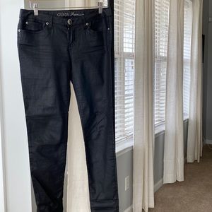 Womens Guess Premium stretch black pants